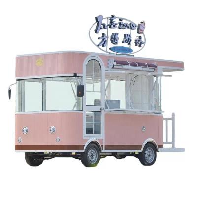 China Electric System Provide Food Caravan Carts and Mobile Kitchen Concession Food Trailer for sale