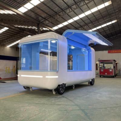 China Galvanized Mobile Square Food Trailer 600KG-1400KG Capacity Optional Configuration for sale