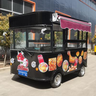 China Commercial Catering Electric Mobile Fried Chicken Combo Cart for Snacks and Beverages for sale