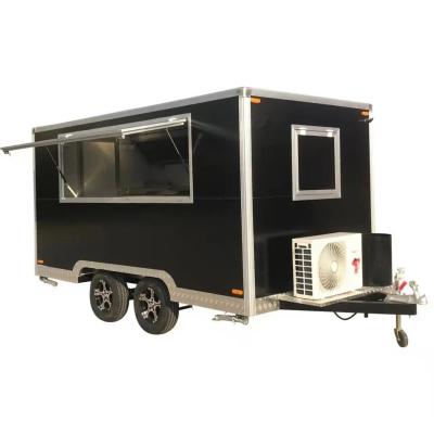 China 110v/220v Meat Processing Plants Drivable Crepe Trailer Food Truck Cafe with Full Kitchen for sale