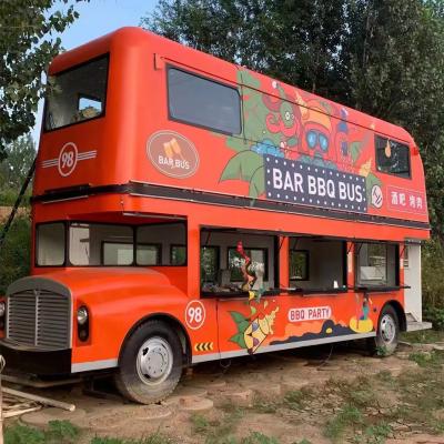 China Camioneta de comida callejera multifuncional al aire libre para comida rápida en venta