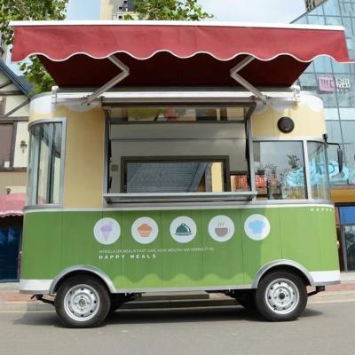 China Mobile Electric Snack and Beverage Catering Van Truck Kiosk Cart for On-the-Go Needs for sale