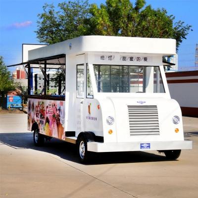 China Mobiele voedingswacht Elektrische snacktruck voor snel ontbijt en groenten en fruit Te koop