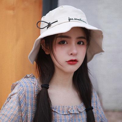 China Characteristics ! Korean new fisherman hat female literary sunshade hat and autumn sunscreen Korean round face spring hat for sale