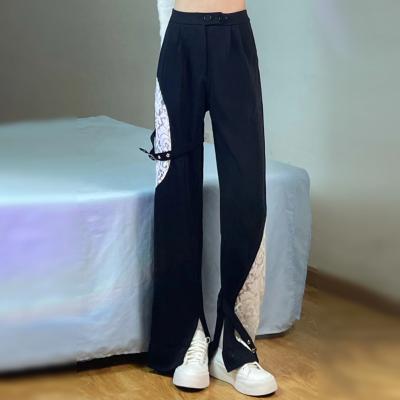 China Anti-wrinkle new fashion loose oversized sweatpants new wide leg pants women's straight pants in spring and autumn for sale