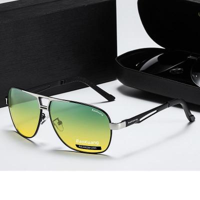 China High Quality Dual Function Color Changing Sunglasses Polarized Anti Fishing And Whitening HD High Beam Men Driving Glasses for sale