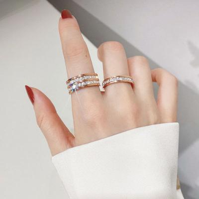 China Female sta full of sky punk star ring non fading titanium steel ring couple pair of food cold wind sense high tail ring for sale