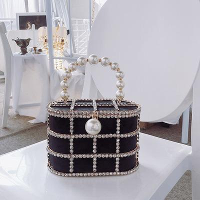 China High Quality New Fashion Women Bag Wedding European Elegant Cute Pearl Casual Handbag Clutch for sale