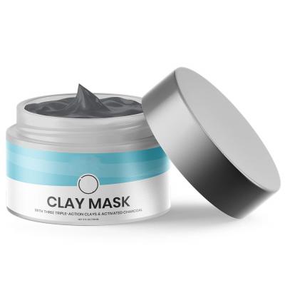 China Private Label Clay Face Mask - Kaolin Clay, Organic Lecithin, Anti-Wrinkle Activated Charcoal - Minimize Pores Skin Care for Men and Women for sale