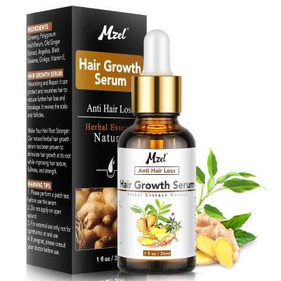 China Natural Organic Herbal Hair Loss Prevention OEM Private Label Anti Boosting Fast Hair Growth Serum Oil for sale