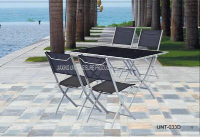 China Aluminium Outdoor Bistro Table And Chairs / Dining Furniture Sets UV Resistant for sale