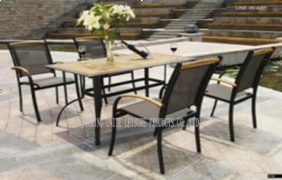 China Aluminium Bar Table And Chairs , Backyard Pool Furniture UV Resistance for sale