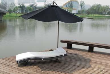 China O jardim exterior Relaxer da mobília de Sunbed preside vadios de Sun com coxim à venda