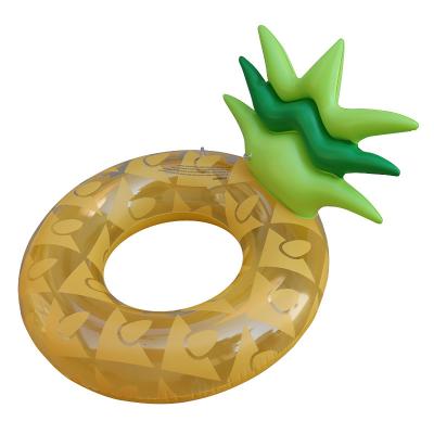 China New Design Pineapple Tube Swim Ring Hot Selling Inflatable Pineapple Swim Swimming Tube For Adults And Children for sale