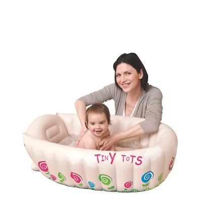 China Lightweight Promotional Custom Design Printing Inflatable Baby Bathtub Kids Bathtub for sale