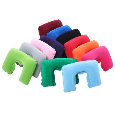 China Wholesale Hot-selling Inflatable Travel Multicolor Customized Inflatable U Shape Inflatable Neck Rest Pillow for sale