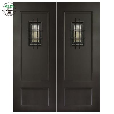 China Latest Product High Quality Best Price Hot Selling Windproof Design Solid Handles Waterproof Custom Iron Door For Residential for sale