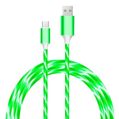 China Light IOS USB Cable Floating Phone Accessories Cables USB LED Lighting Luminous Micro Data Cable for Apple Type-C and Android Phone for sale