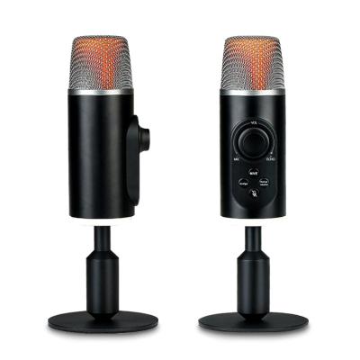 China New Dual Channel Dodge Condenser USB Desktop Microphone for Gaming, Live Stream and Conference for sale