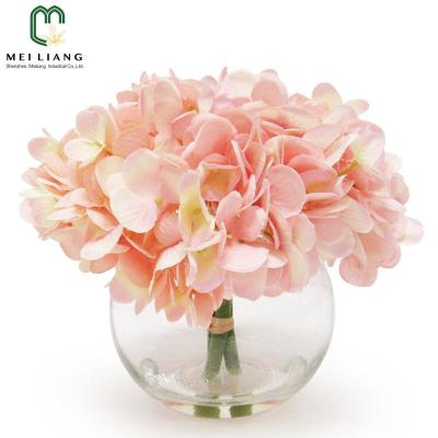 China Hot Sales Wholesale Silk Artificial Hydrangea Floral Flower for Wedding and Minimalist Decorative for sale