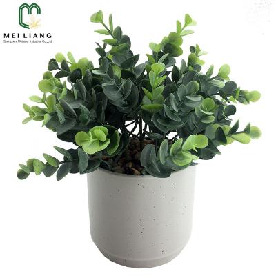 China China Factory Minimalist Rayon Factory Wedding Eucalyptus Garden Wedding Hall Decoration Low Price Artificial Eucalyptus Greening for sale