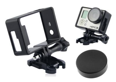 China Frame Mount Action Camera Housing with Lens Cover for GoPro HERO4 , HERO3+ , HERO3 for sale