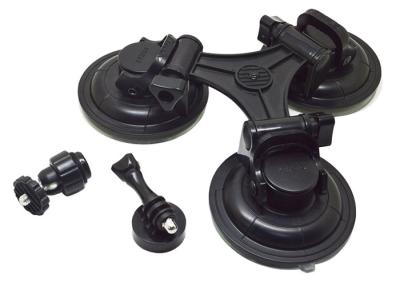 China 9CM Tri Angle Vehicle Suction Cup Action Camera Mount Super Strong Car Holder For GoPro for sale