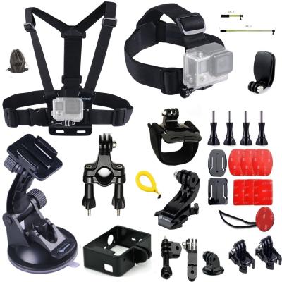 Chine 30 dans 1 kit Wirst de caméra de sport d'accessoires de GoPro/bâti courroie de tête/coffre à vendre