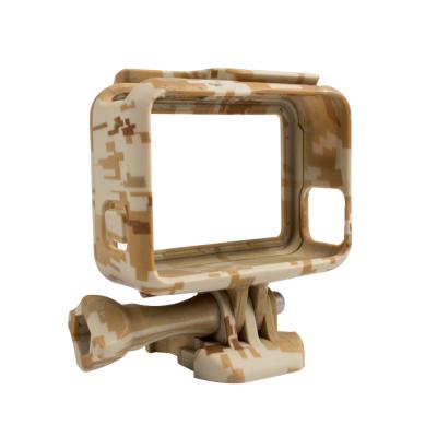 China Gevallen van de de Beschermende Actiecamera van het camouflage de Standaardkader voor Gopro-Held 5 Zwarte Te koop