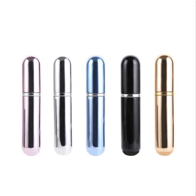 China Eco Friendly Disposable Cosmetics Packaging Cosmetics For 5ml Colored Spray Perfume Bottle With Black Glass Bottles Spray for sale