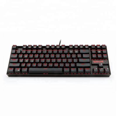 China Aluminum and ABS Construction 87 Key Led Wired Gaming Keyboard Mechanical for sale