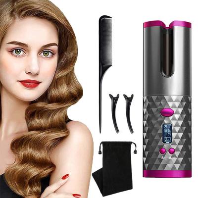 China USB Ceramic Rechargeable Cordless Automatic Hair Curler and Portable Automatic Hair Curler Magic Wireless Cordless Automatic Hair Curler for sale