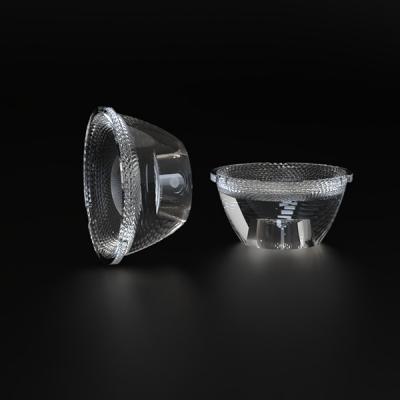 China Diámetro 45 mm de actualización de hotel de corte Lente de material PC para la luz de punto VA 36 ° anti-reflejo en venta