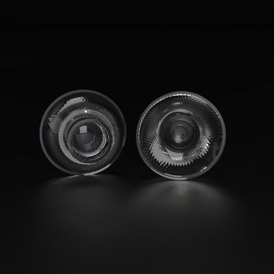 China Wide Beam Angle 50° Optical Led Lens PC Diameter 45mm For Tracking Light for sale