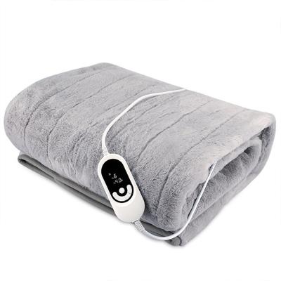 China Hotel Home Appliance USB Portable Thick Flannel Electric Heating Blanket For Winter for sale