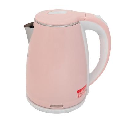 China 360 Degree Household Appliances Low Rotation Electric Tea Kettle Stainless Steel Portable Electric Kettle for sale