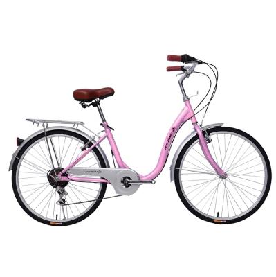 China Steel Multi Speeds 24inch Lady Bicycle 6 Gears Bike 24