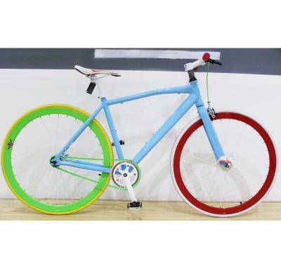 China 700C Street Alloy Colorful 40mm Rim Fixed Gear Bike Bicycle for sale