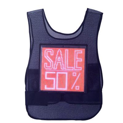 China Interior & Outdoor portable advertising LED vest P3.75 LED screen display mobile advertising signage LED vest display for sale