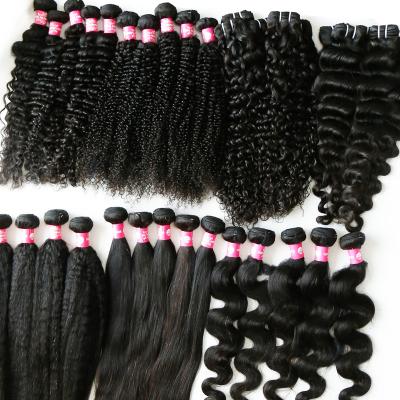 China Hair Bundle With Closure Real Mink Hair Weave Bundles Fast Shipping Brazilian Virgin Human Cuticle Aligned Extension Spring Curls Water Wave Hair Bundle for sale