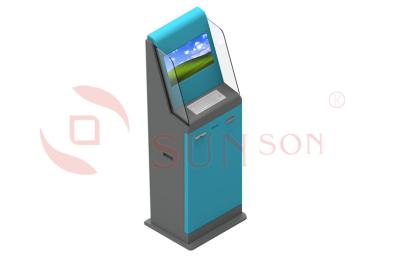 China Lobby Healthcare Bill Payment Kiosk With Bill Validator A4 Laser Printer for sale