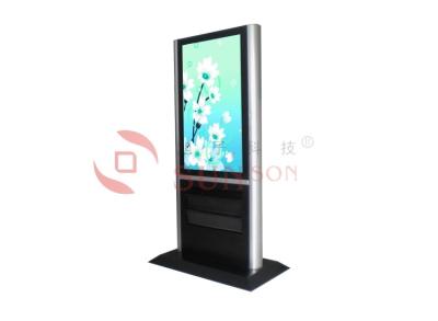 China Shopping Mall Digital Signage Kiosk with Acrylic Cubbyhole / Aluminum Frame for sale