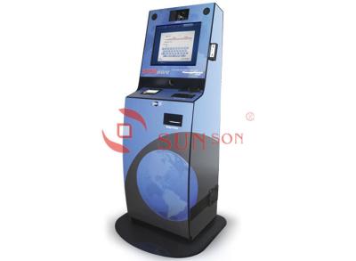 China Financial Banking Multifunction Kiosk , Custom Made Passbook Printing Kiosk for sale