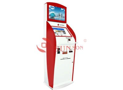 China Interactive Information Payment Dual Screen Kiosk With A4 Printer for sale