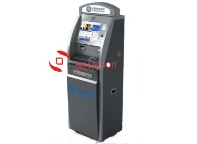 China Ticket Vending Top Up Multifunction Kiosk Cash ATM Card Cheque Payment for sale