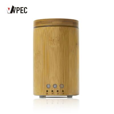 China Hotel Ready To Ship Classic Bamboo Aroma Diffuser 150ml With Rotate Luxury Light Therapy And Timer For Home Lobby Hotel for sale