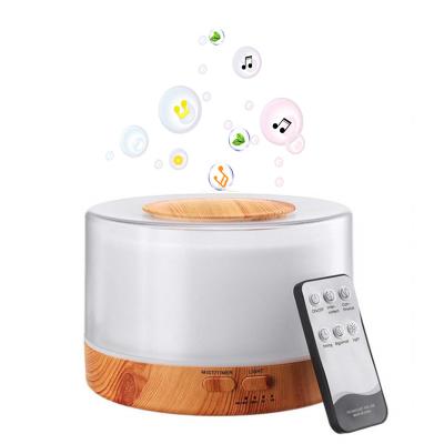 China Wooden Base Household 500ml Electric Aroma Diffuser Air Humidifier Essential Oil for sale