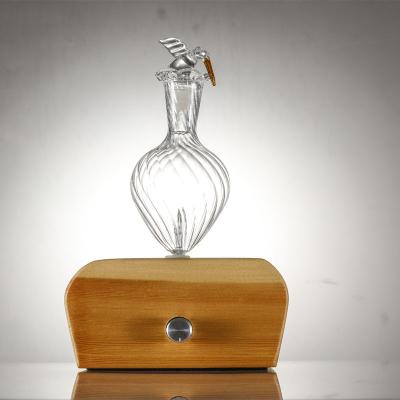 China No Water Or Heat Needed Wood And Glass Diffuser Real Custom Waterless Aroma Nebulizer For Essential Oil for sale