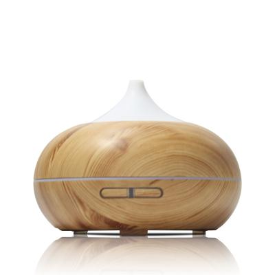 China New Household Wood Grain Home Aramo Diffuser 300ml LED Lightweight Ultrasonic Air Humidifier For Spa for sale