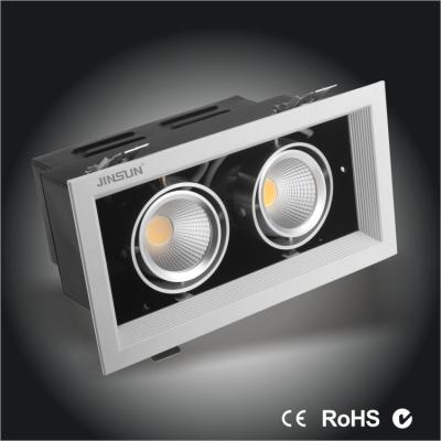 China COB grille light 2*15w 2*25w 2*40w high power with rotatable traits with 3 years warranty for sale